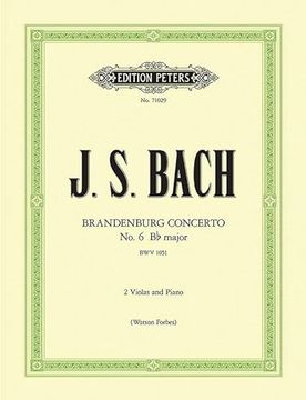 portada Brandenburg Concerto No. 6 in B Flat Bwv 1051 (Arranged for 2 Violas and Piano) (en Inglés)
