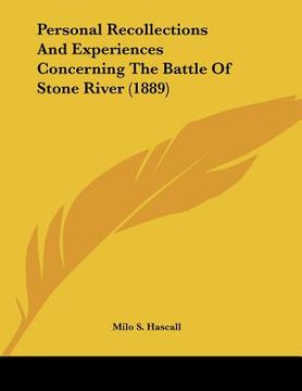 portada personal recollections and experiences concerning the battle of stone river (1889) (en Inglés)