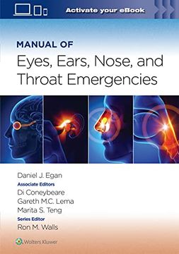 portada Manual of Eye, Ear, Nose, and Throat Emergencies: Volume 1 (en Inglés)