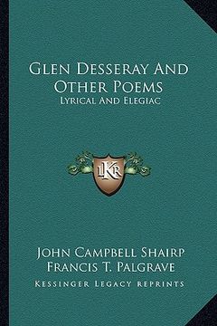 portada glen desseray and other poems: lyrical and elegiac (en Inglés)