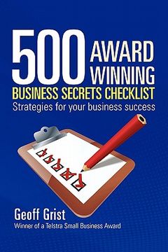 portada 500 award winning business secrets checklist (in English)
