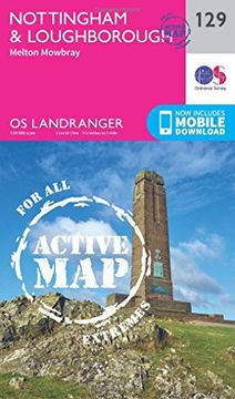 portada Nottingham & Loughborough, Melton Mowbray (OS Landranger Map)
