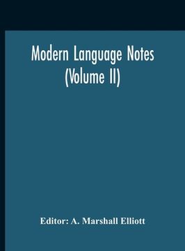 portada Modern Language Notes (Volume II) (en Inglés)