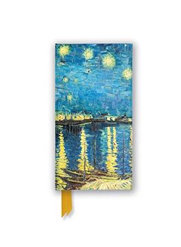 portada Van Gogh: Starry Night Over the Rhône (Foiled Slimline Journal) (Flame Tree Slimline Journals) (en Inglés)