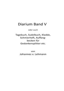 portada Diarium v (en Alemán)