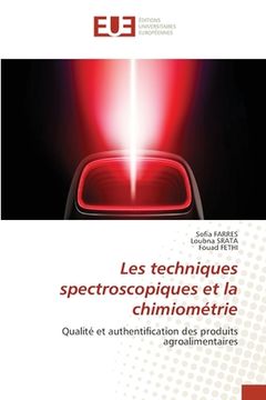 portada Les techniques spectroscopiques et la chimiométrie