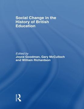 portada Social Change in the History of British Education (en Inglés)