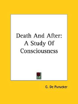 portada death and after: a study of consciousness (in English)