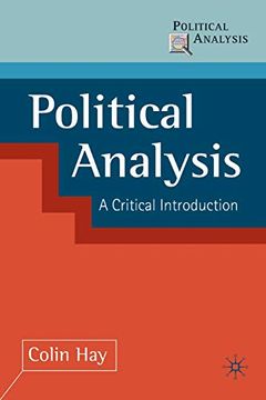 portada Political Analysis: A Critical Introduction (en Inglés)