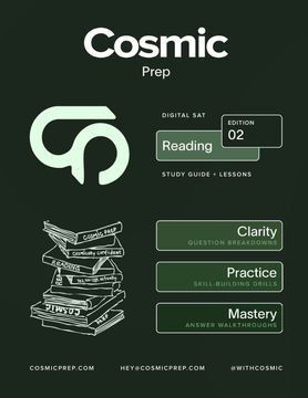 Cosmic Prep Digital SAT Reading Guide Second Edition (en Inglés)