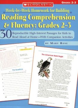 portada Week-by-week Homework For Bldg Reading Comp. & Fluency (Grades 2-3) (en Inglés)