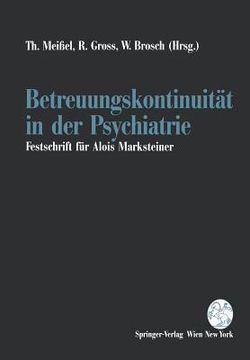 portada Betreuungskontinuität in Der Psychiatrie (in German)