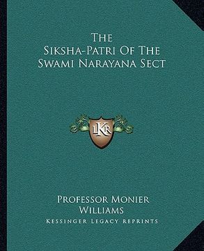 portada the siksha-patri of the swami narayana sect (en Inglés)