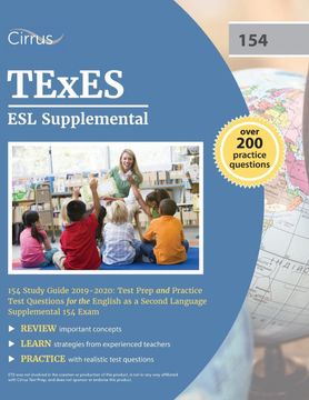 portada Texes esl Supplemental 154 Study Guide 2019-2020: Test Prep and Practice Test Questions for the English as a Second Language Supplemental 154 Exam (en Inglés)