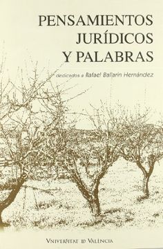 portada Pensamientos Jurídicos y Palabras: Dedicados a Rafael Ballarín Hernández