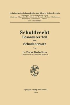 portada Schuldrecht Besonderer Teil und Schadenersatz (German Edition)