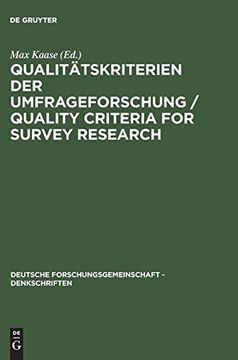 portada Qualitätskriterien der Umfrageforschung (in German)