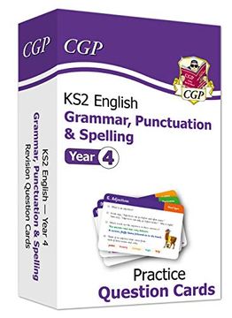 portada New ks2 English Practice Question Cards: Grammar, Punctuation & Spelling - Year 4: Perfect for Catching up at Home (Cgp ks2 English) (en Inglés)