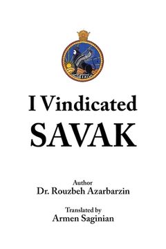 portada I Vindicated Savak (en Inglés)