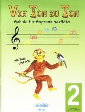 portada Von Ton zu Ton 2: Schule für Sopranblockflöte