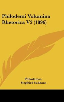 portada philodemi volumina rhetorica v2 (1896) (en Inglés)
