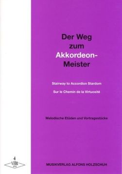 portada Der Weg zum Akkordeonmeister 4: Etüden und Vortragsstücke mit 2. Stimme ad lib