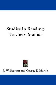 portada studies in reading: teachers' manual (in English)