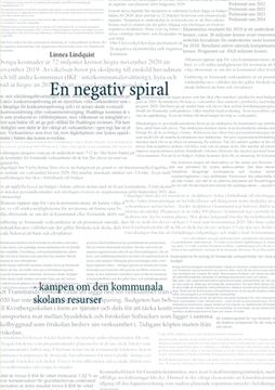 portada En negativ spiral: kampen om den kommunala skolans resurser (in Swedish)