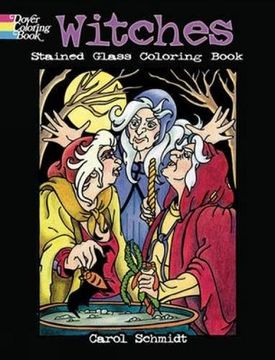 portada Witches Stained Glass Coloring Book (Dover Stained Glass Coloring Book) (in English)