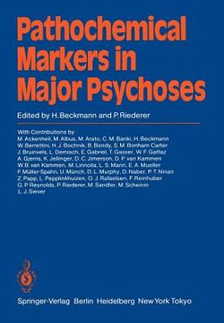 portada pathochemical markers in major psychoses (en Inglés)