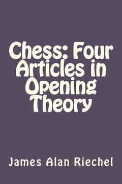 portada chess: four articles in opening theory (in English)