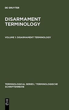 portada Disarmament Terminology (Terminological Series, Volume 1) (in English)