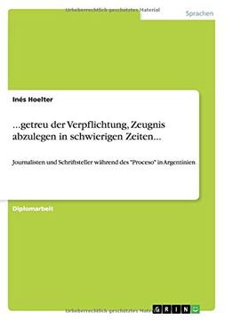 portada ...getreu der Verpflichtung, Zeugnis abzulegen in schwierigen Zeiten... (German Edition)