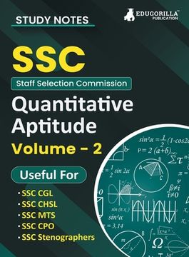 portada Study Notes for Quantitative Aptitude (Vol 2) - Topicwise Notes for CGL, CHSL, SSC MTS, CPO and Other SSC Exams with Solved MCQs (en Inglés)