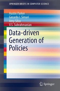 portada Data-Driven Generation of Policies (Springerbriefs in Computer Science) (in English)