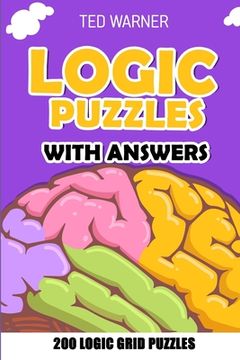 portada Logic Puzzles With Answers: Nawabari Puzzles - 200 Logic Grid Puzzles (en Inglés)
