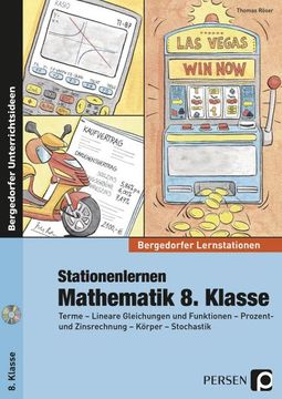 portada Stationenlernen Mathematik 8. Klasse (en Alemán)