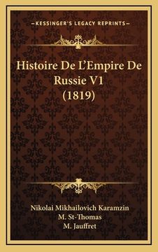 portada Histoire de L'Empire de Russie V1 (1819) (en Francés)