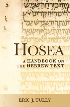 portada Hosea: A Handbook on the Hebrew Text (Baylor Handbook on the Hebrew Bible) 