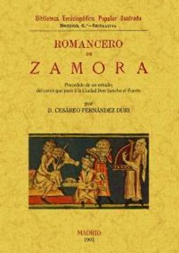 portada Romancero de Zamora (precedido de un estudio del cerco que puso a la ciudad Don Sancho el Fuerte)
