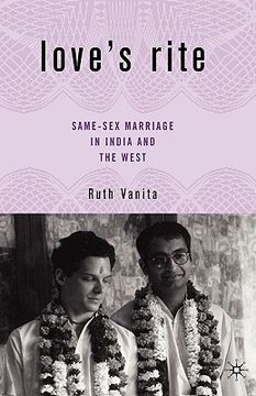 portada love's rite: same-sex marriage in india and the west (en Inglés)