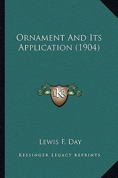 portada ornament and its application (1904) (in English)