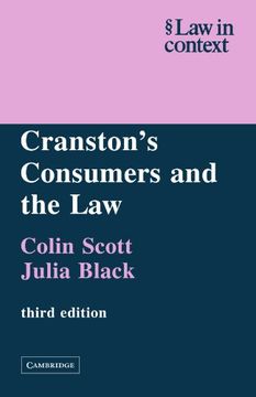 portada Cranston's Consumers and the law 3rd Edition Paperback (Law in Context) 