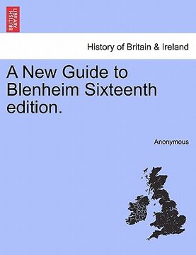 portada a new guide to blenheim sixteenth edition. (in English)