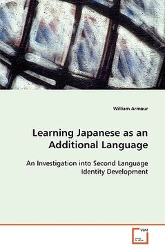 portada learning japanese as an additional language an investigation into second language identity developme