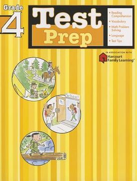 portada test prep: grade 4 (flash kids harcourt family learning) (in English)
