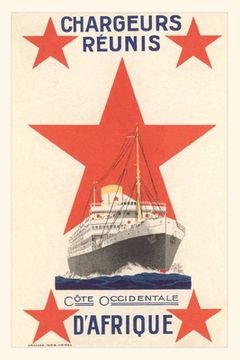portada Vintage Journal African Ship Travel Poster