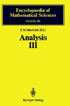 portada analysis iii: spaces of differentiable functions (en Inglés)
