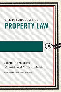 portada The Psychology of Property law (Psychology and the Law) 