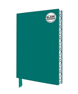 portada Teal Blank Artisan Notebook (Flame Tree Journals) (Blank Artisan Notebooks) (en Inglés)